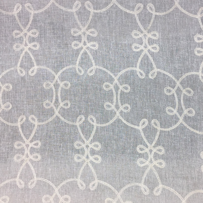 Casper Fabric | Embroidered Sheer