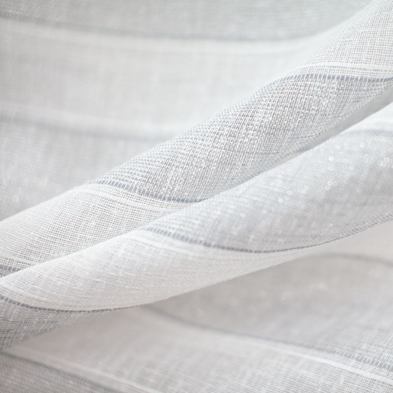 Costello Fabric | Metallic Striped Sheer