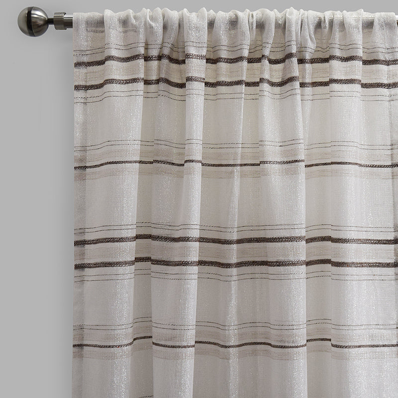 Giorgio Curtain Panels | Striped Linen Look