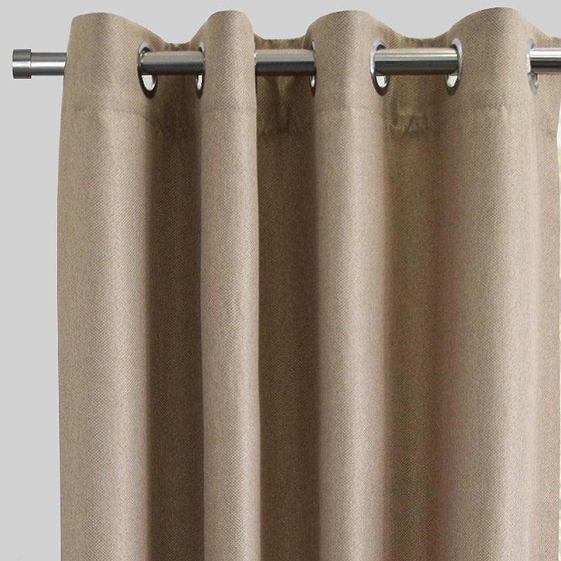 Logic Curtain Panels | Solid Blackout Linen Look