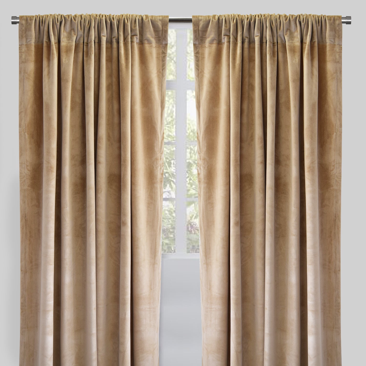Torino Curtain Panels | Solid Velvet