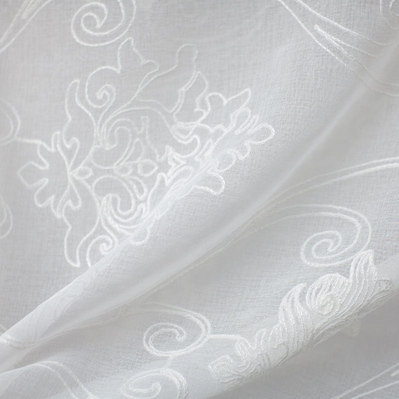 Bali Fabric | Embroidered Damask Sheer
