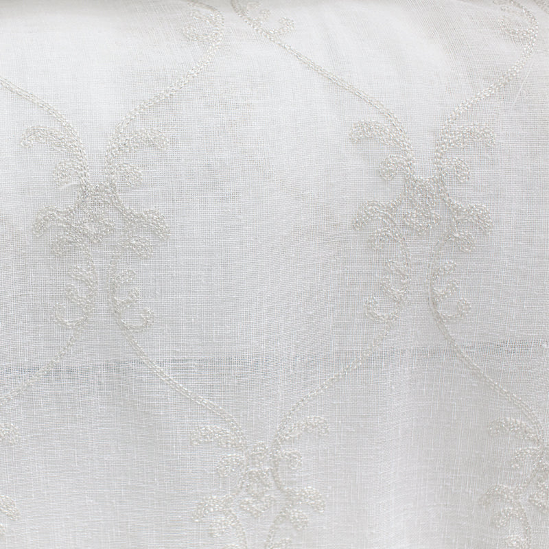 Marquee Fabric | Embroidered Damask Metallic Sheer