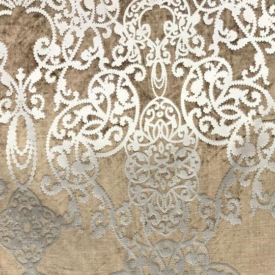 Vince Fabric | Damask Foil Print on Velvet