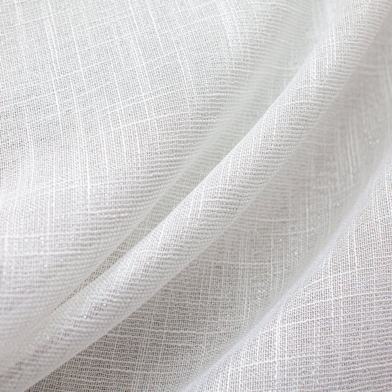 Zeil Fabric | Solid Metallic Thread Sheer