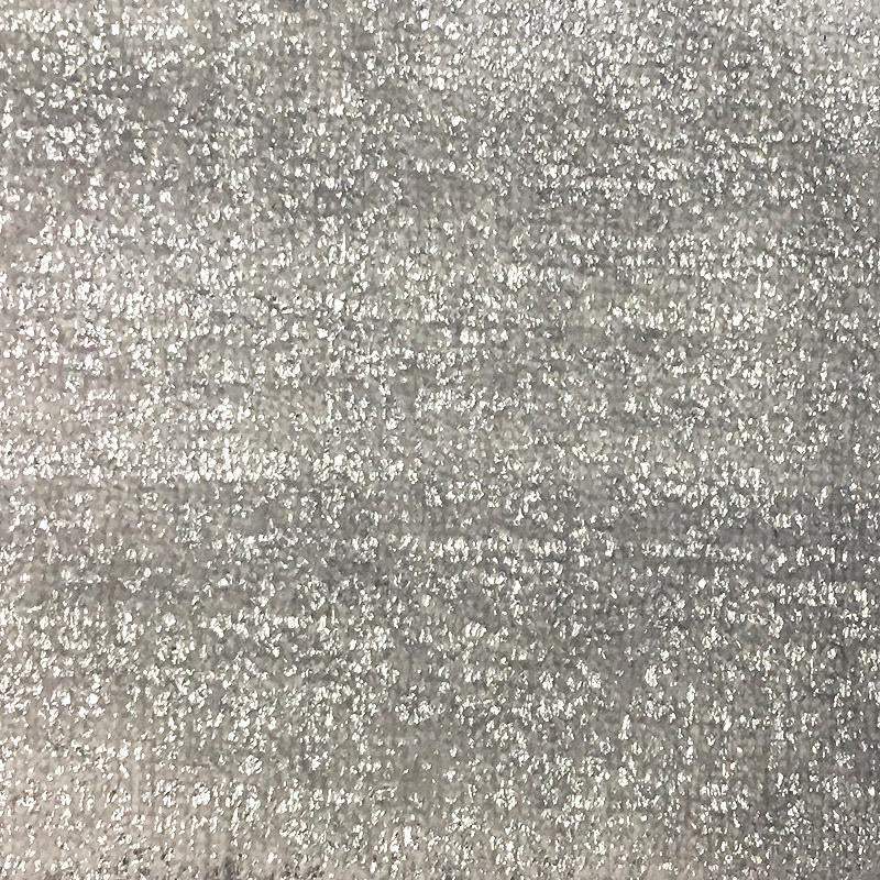 Glen Fabric | Solid Foil-Print Metallic Velvet