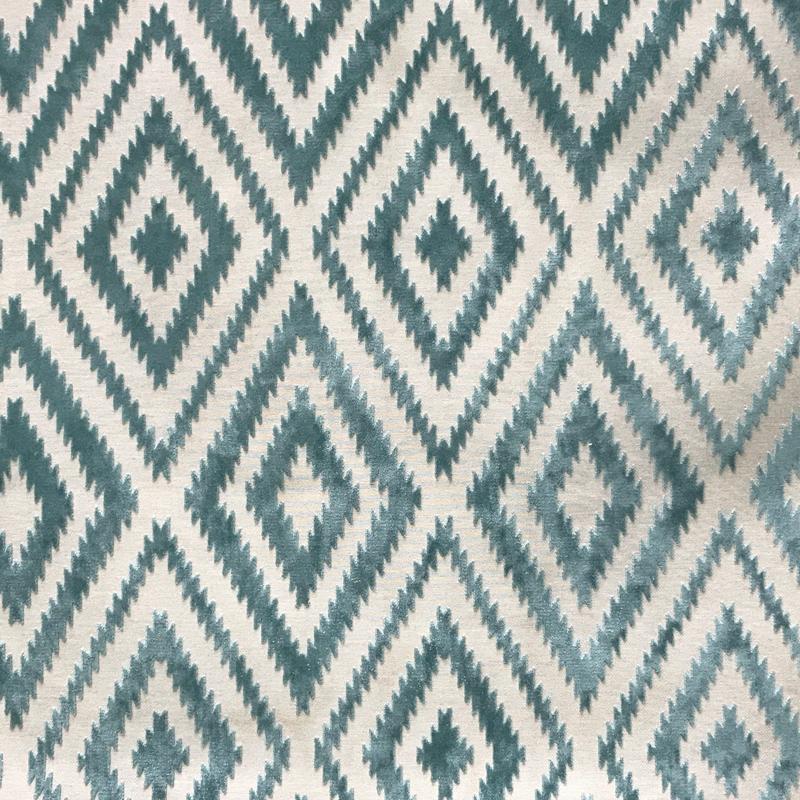 Waverly Fabric | Zigzag Diamond Shaped Velvet