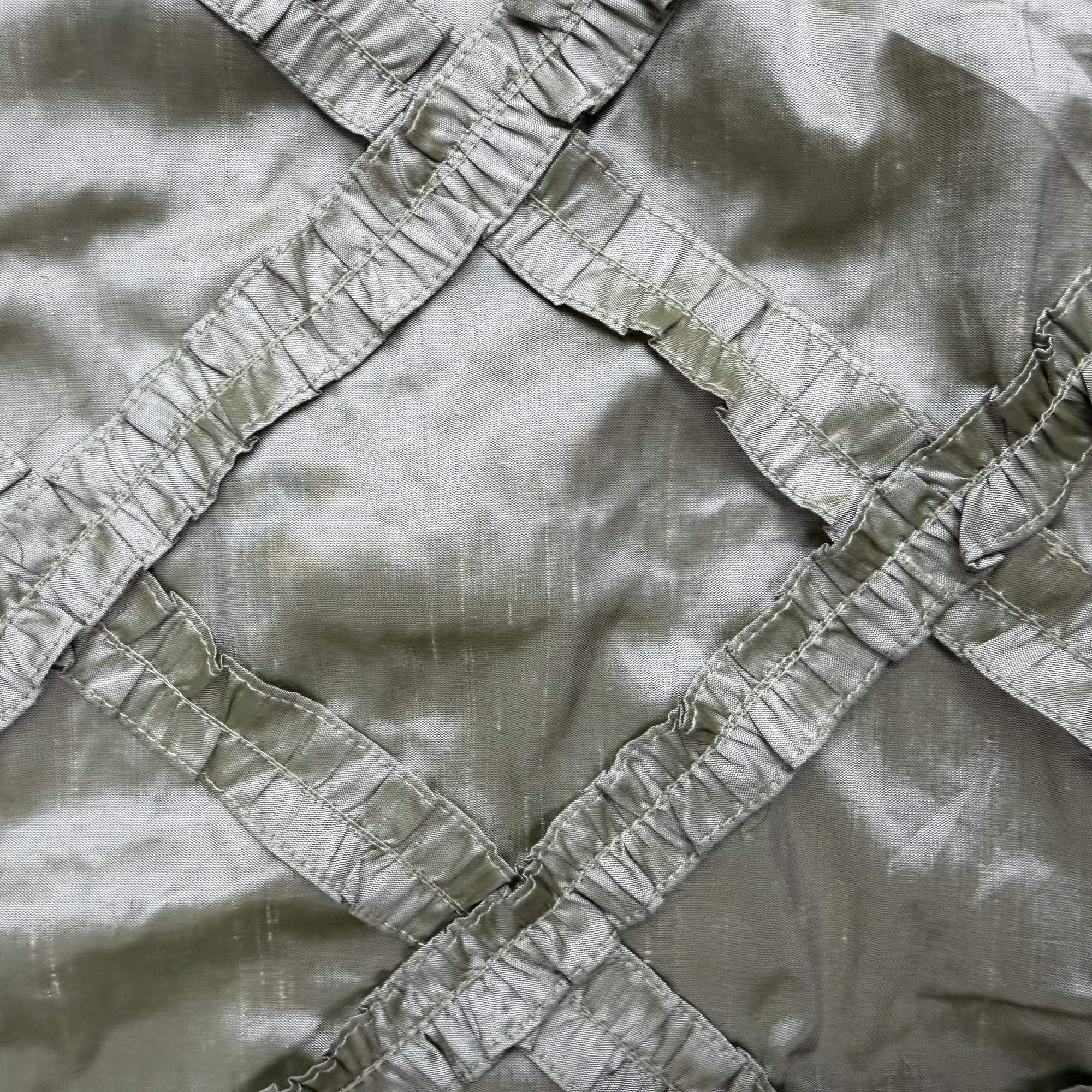 Adelle Fabric in color Celadon is a Diamond Geometric Silk Fabric that is good for Drapery & Curtain Fabric