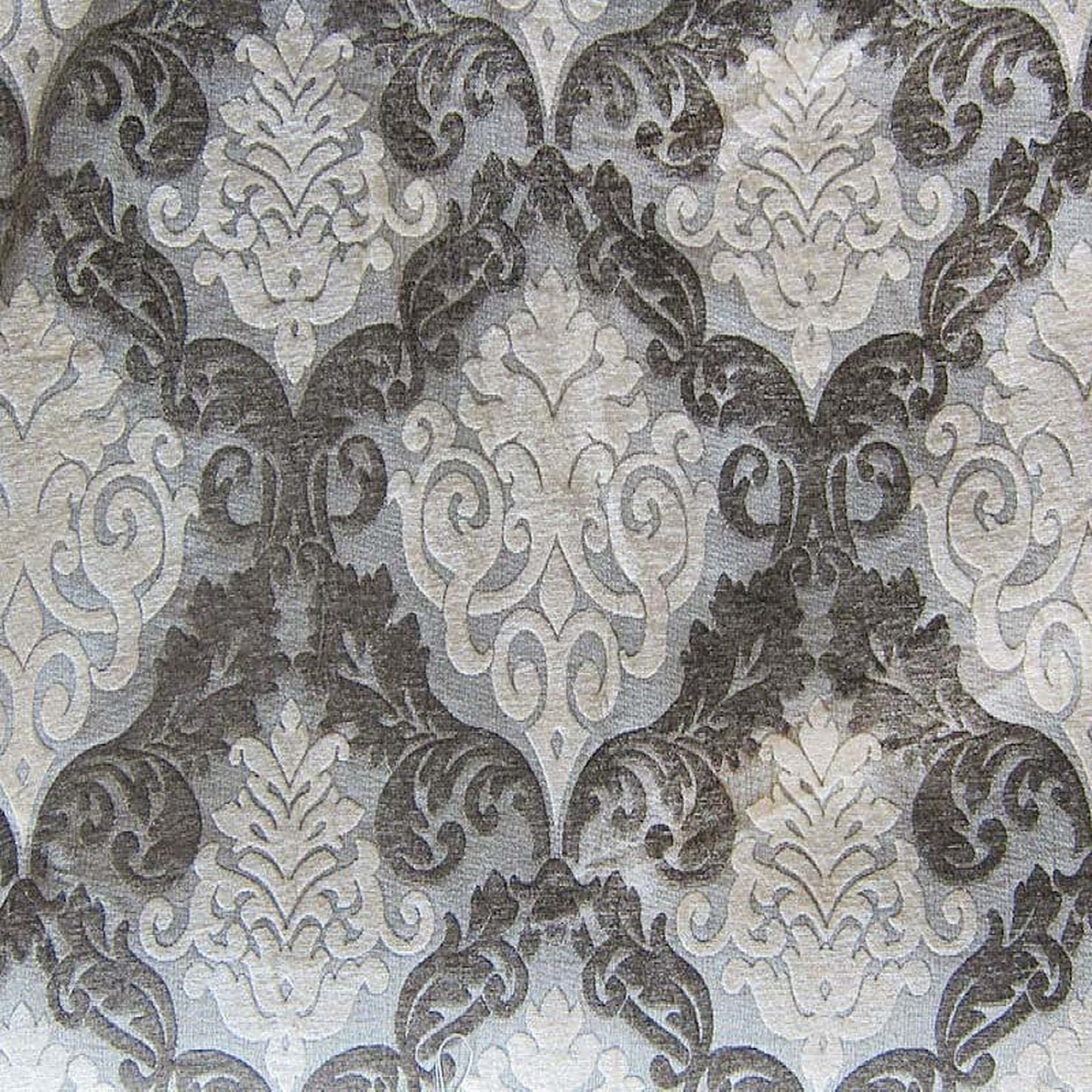 Adriana Fabric in color chocolate is a Two-Toned Damask Chenille Fabric good for Upholstery Fabric