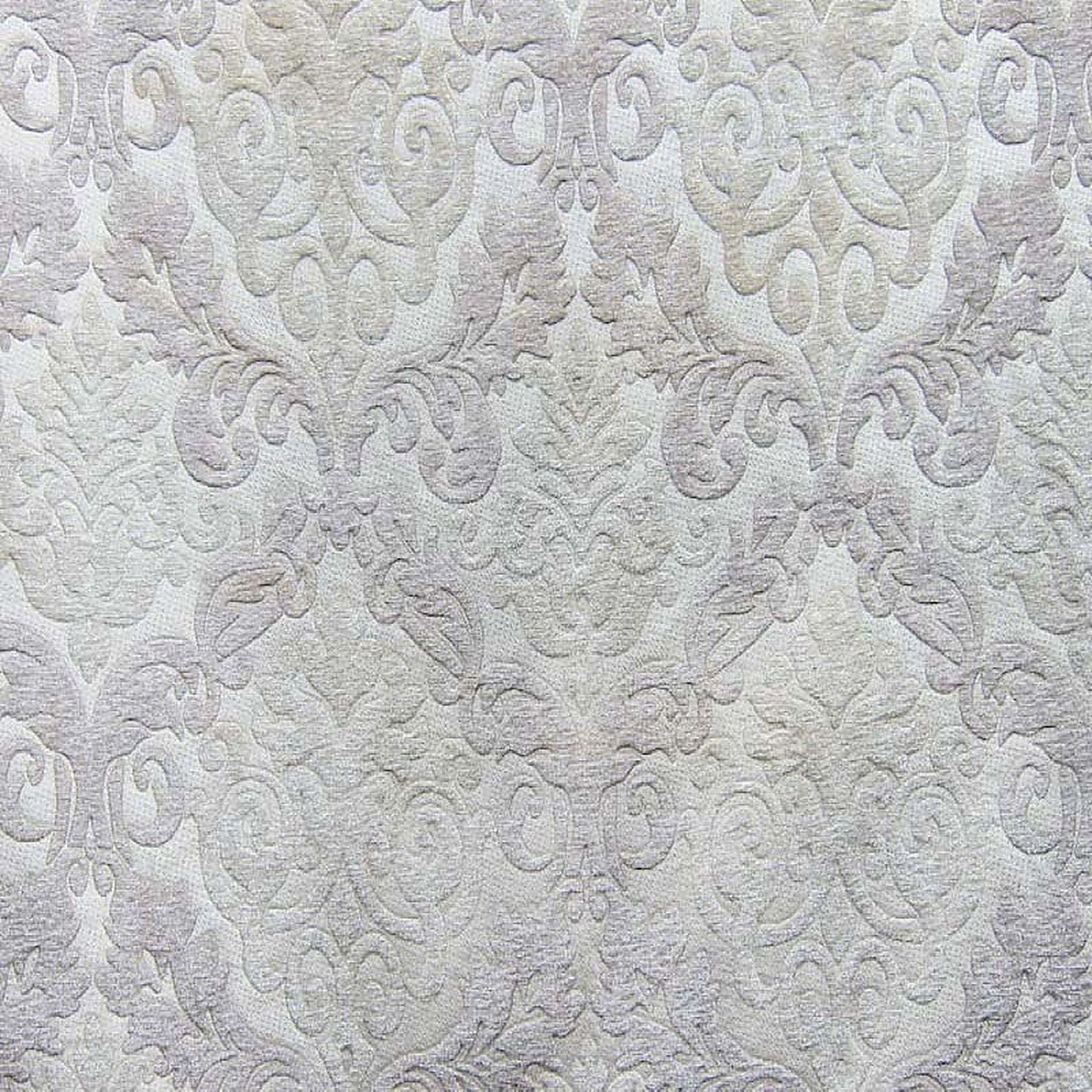 Adriana Fabric in color cream is a Two-Toned Damask Chenille Fabric good for Upholstery Fabric