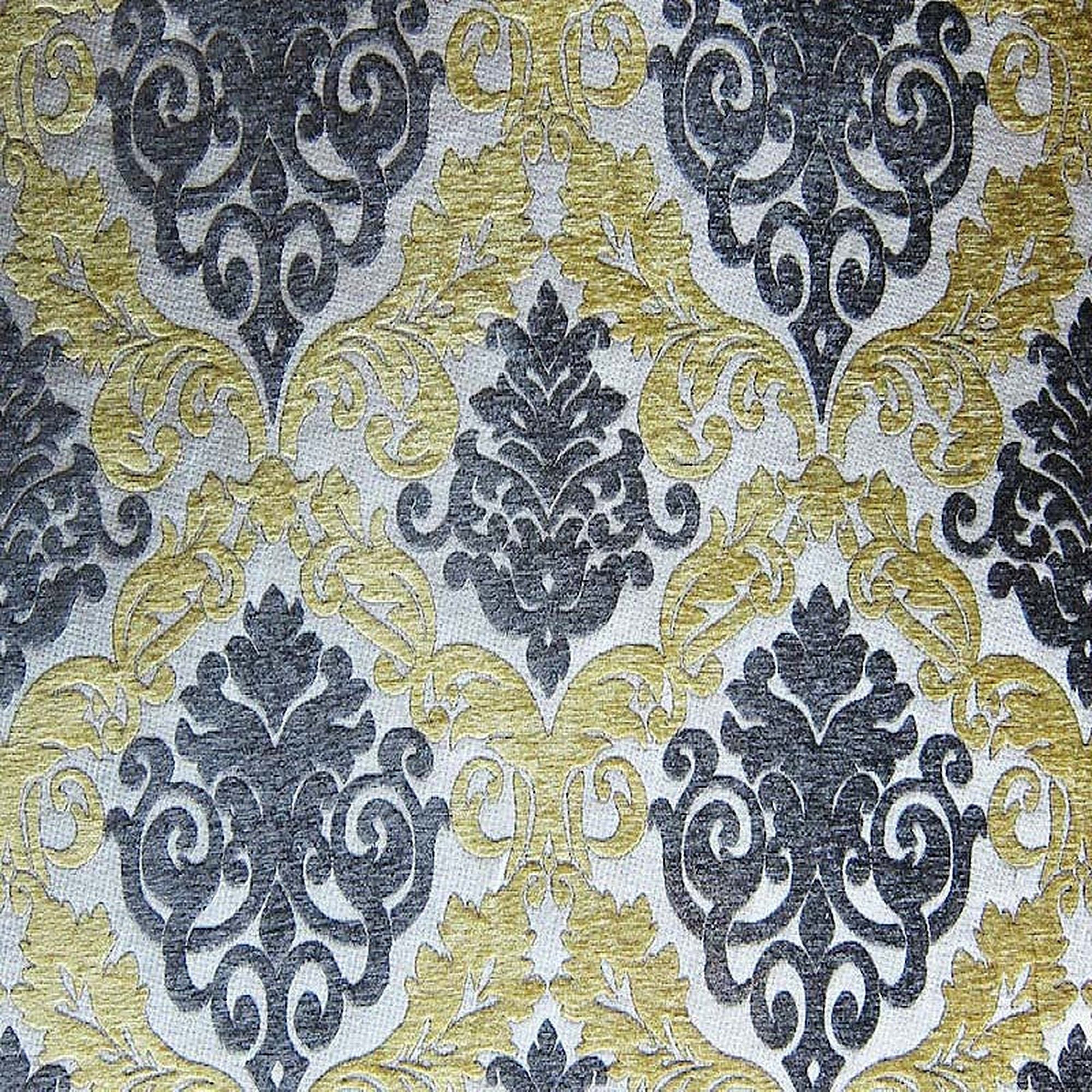 Adriana Fabric in color Pear is a Two-Toned Damask Chenille Fabric good for Upholstery Fabric