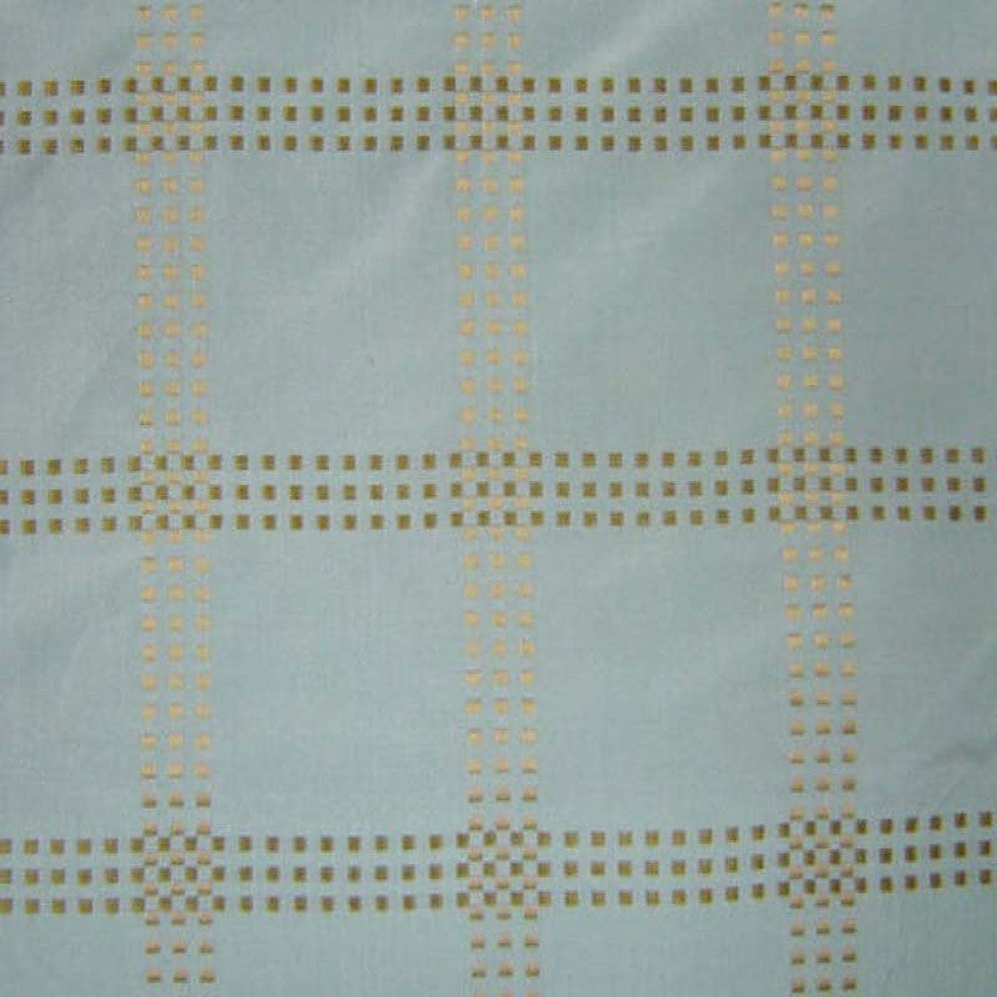 Alana Fabric in color Aqua is a Dotted Square Silk Fabric pattern good for Drapery & Curtain Fabric