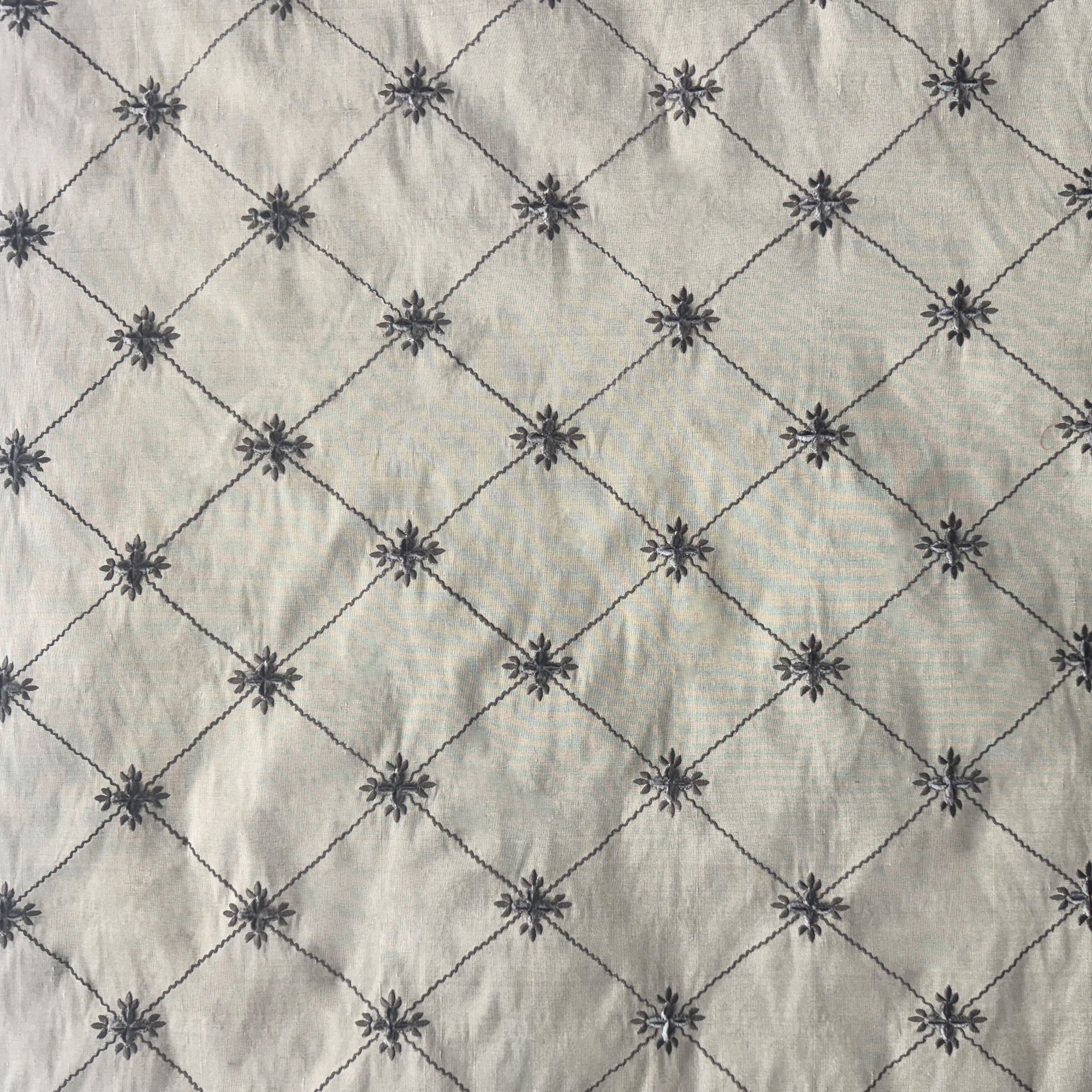 Alicia Fabric | Diamond Floral Velvet Fabric | Drapery & Curtain Fabric