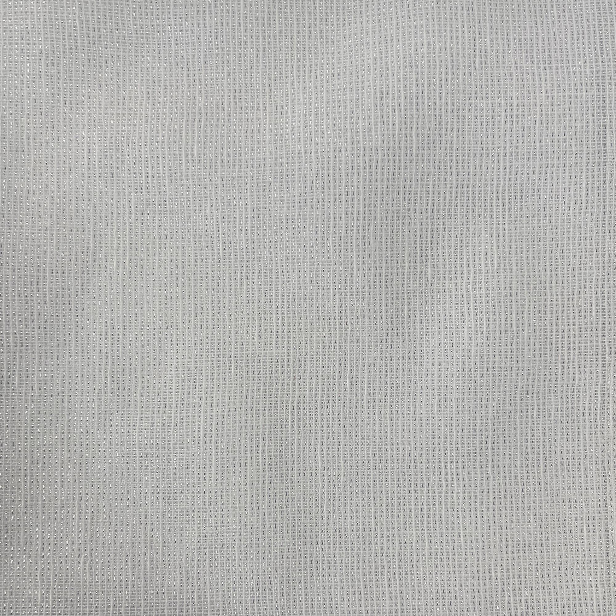 Alita Fabric in color Silver is a Metallic Sheer Fabric good for Drapery & Curtain Fabric and Table Linen Fabric