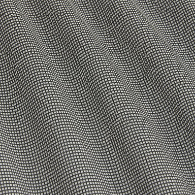 Area Fabric in color Black that has a wavy look is a Net-Like Sheer Fabric that is good for Drapery & Curtain Fabric