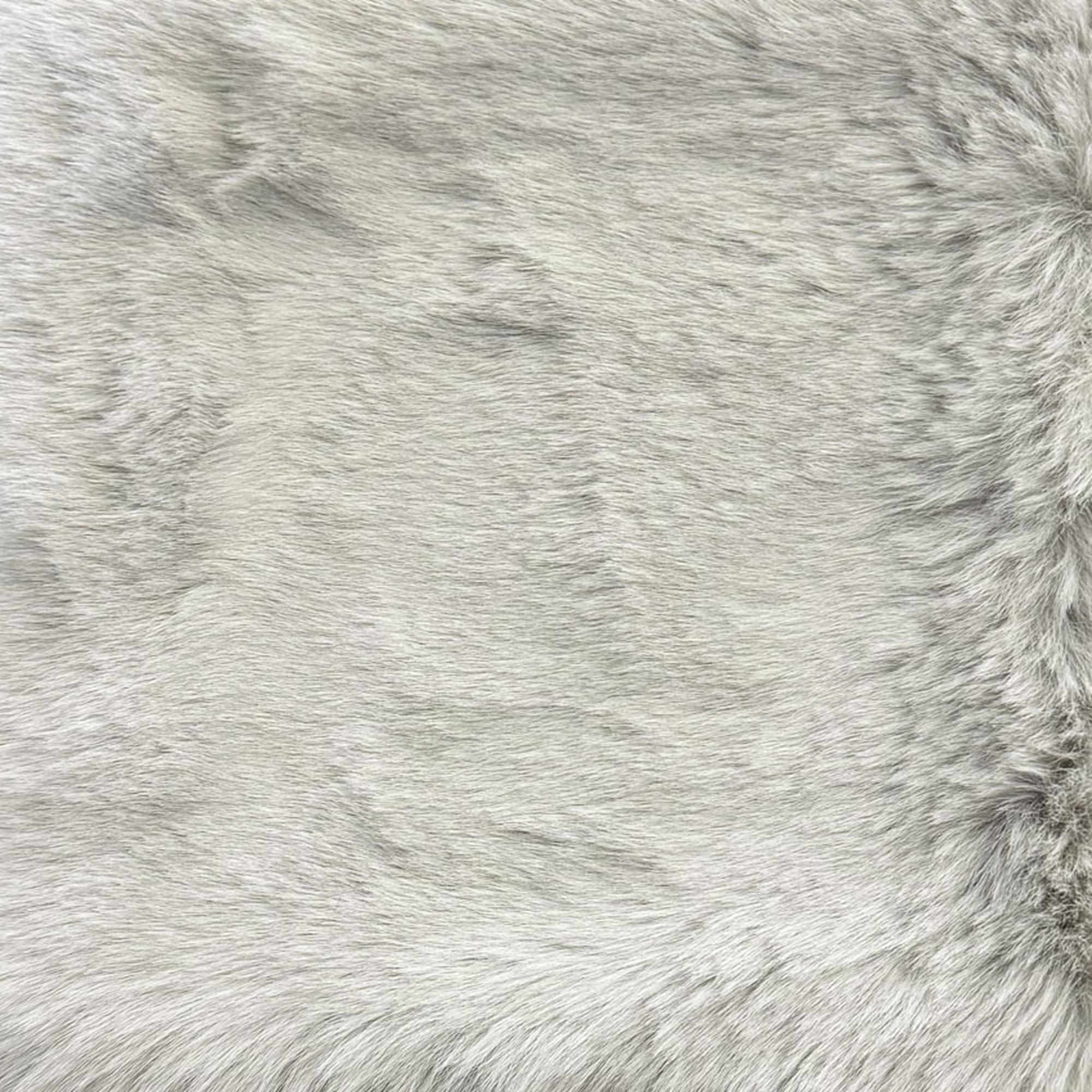 Bear fabric in color Silver showcasing fabric extremely soft faux bear-like fabric upholstery fabric.
