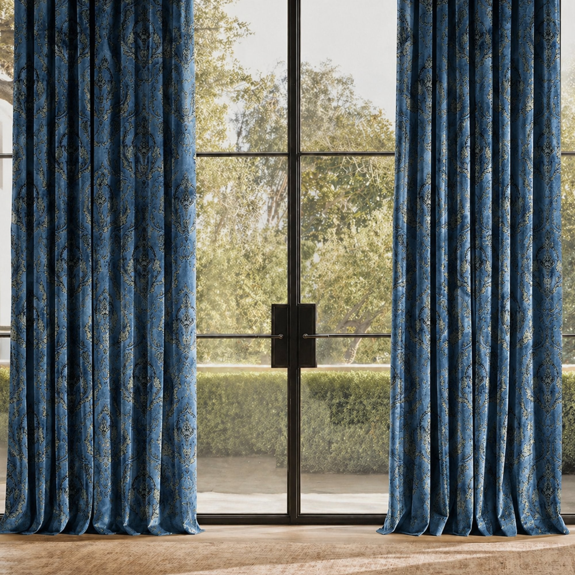 Beatrice Fabric | Damask Cut Velvet Fabric | Drapery & Curtain Fabric and Upholstery Fabric