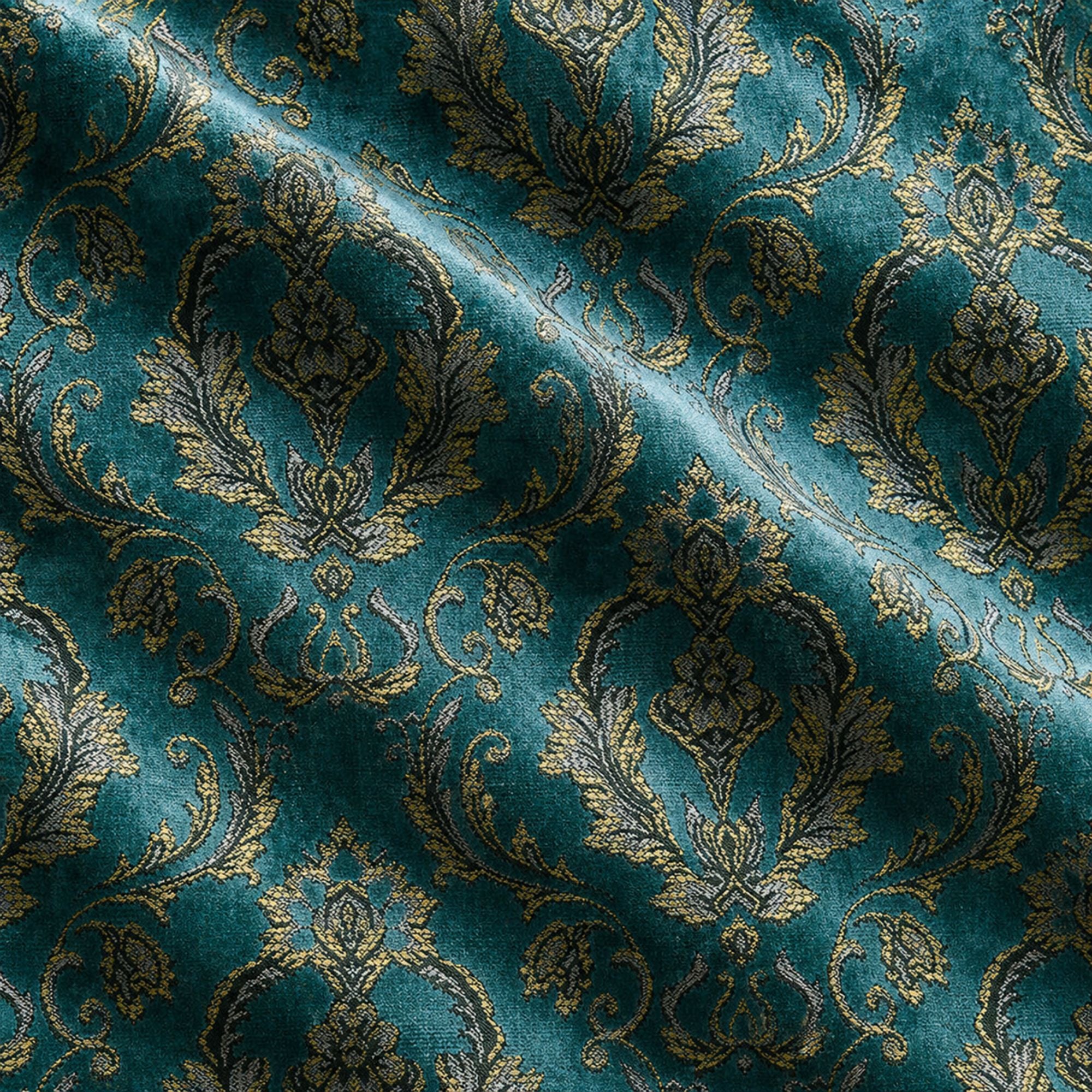 Beatrice Fabric | Damask Cut Velvet Fabric | Drapery & Curtain Fabric and Upholstery Fabric