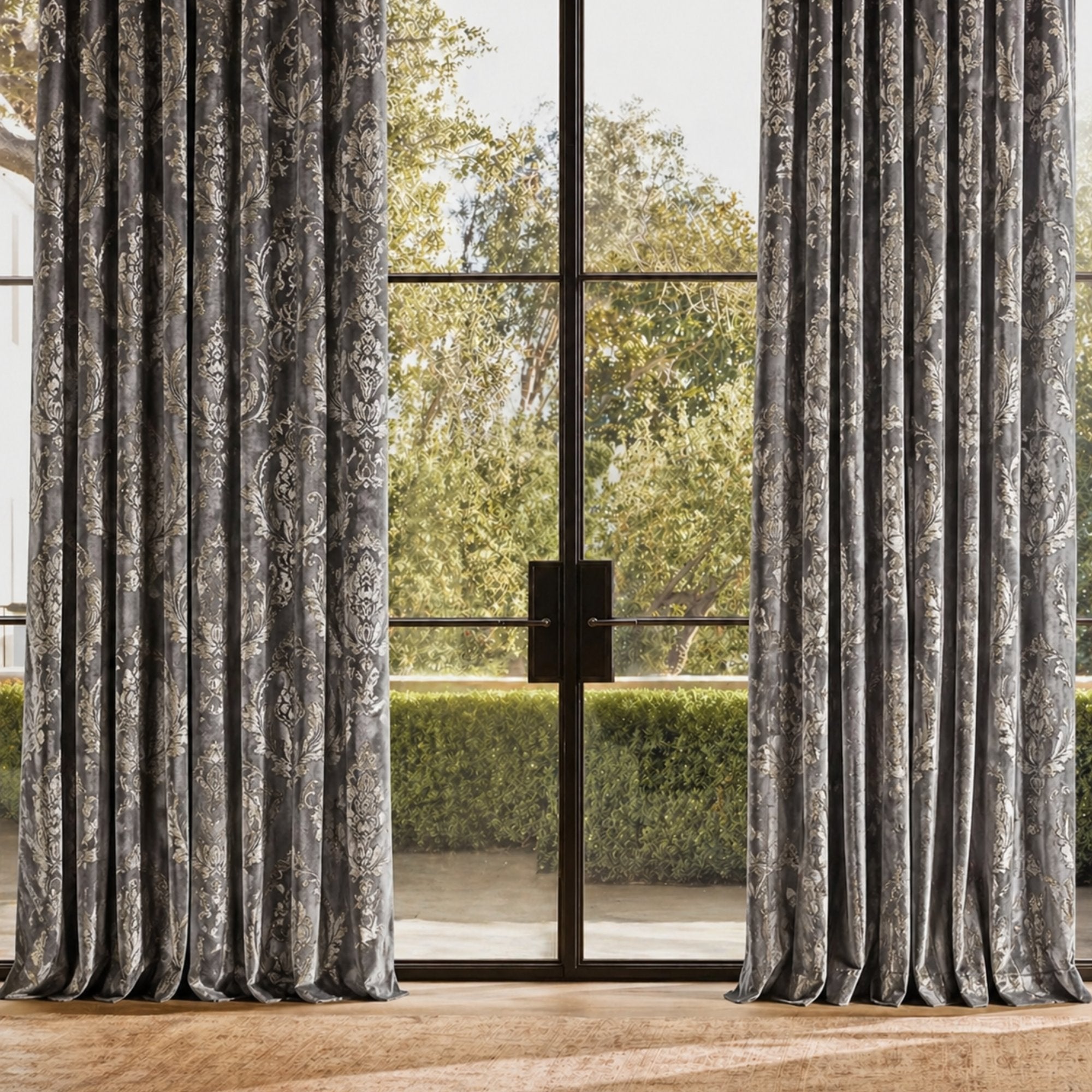 Beatrice Fabric | Damask Cut Velvet Fabric | Drapery & Curtain Fabric and Upholstery Fabric