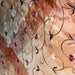 Caroline Fabric in color Melon is an Embroidered Floral Silk Fabric that is good for Drapery & Curtain Fabric
