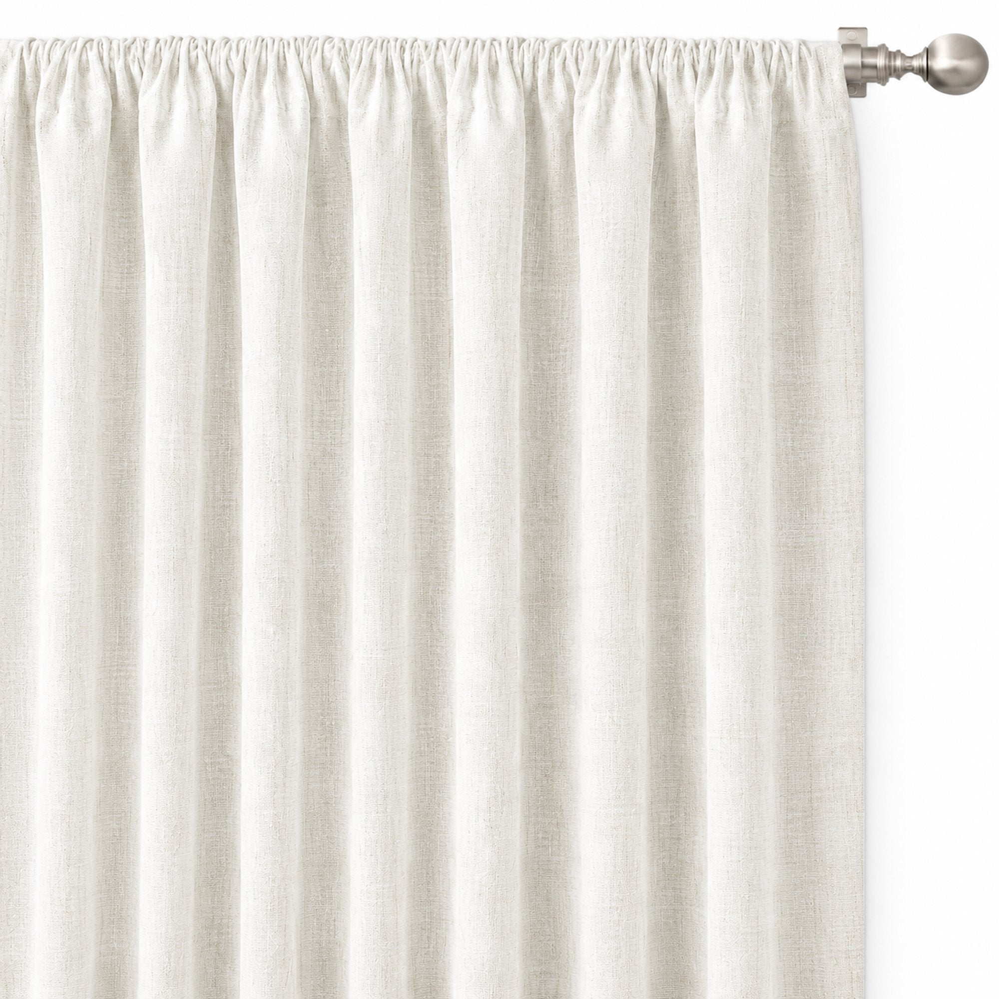 Champion Fabric | Solid Linen Look Sheer Fabric | Drapery & Curtain Fabric