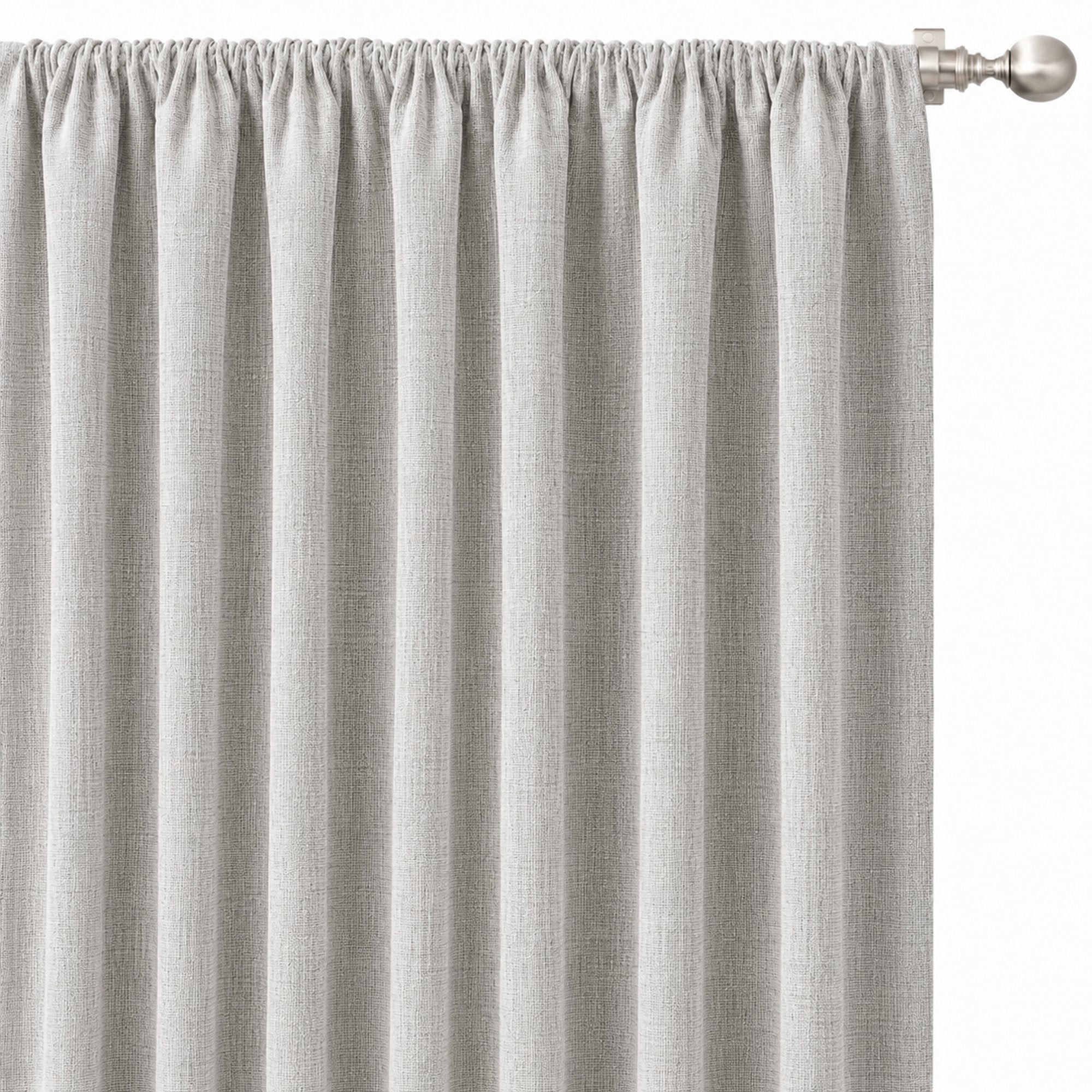 Champion Fabric | Solid Linen Look Sheer Fabric | Drapery & Curtain Fabric