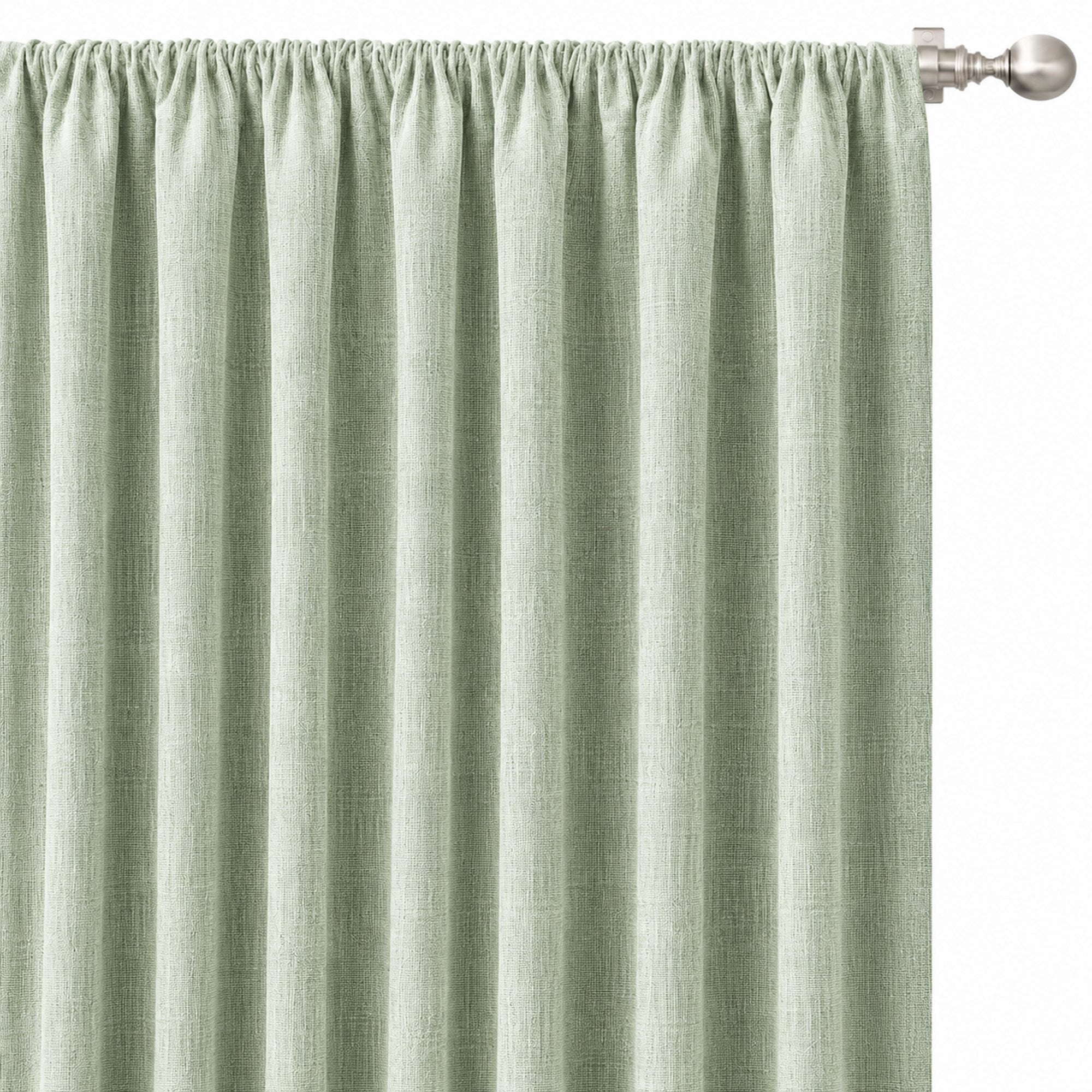 Champion Fabric | Solid Linen Look Sheer Fabric | Drapery & Curtain Fabric