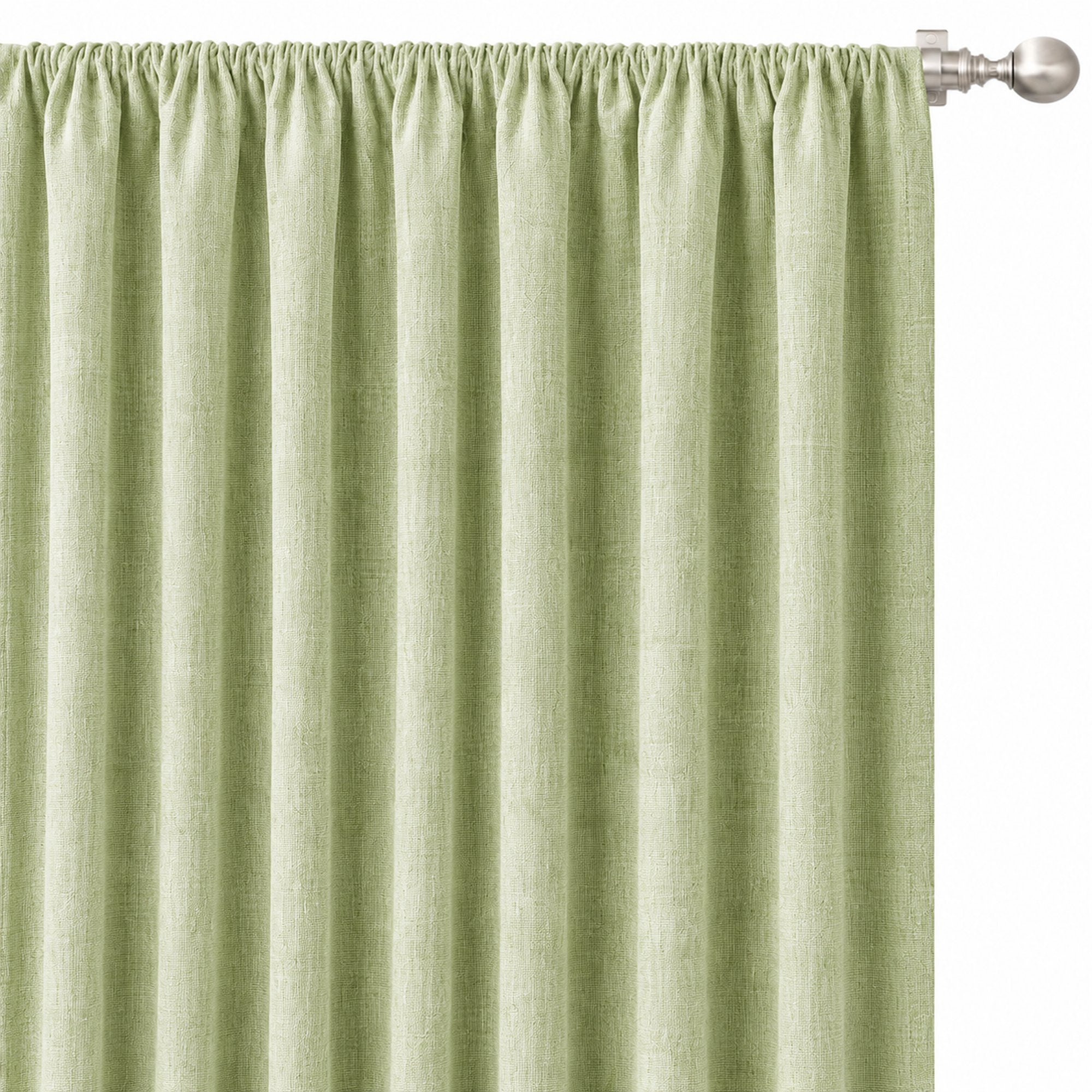 Champion Fabric | Solid Linen Look Sheer Fabric | Drapery & Curtain Fabric