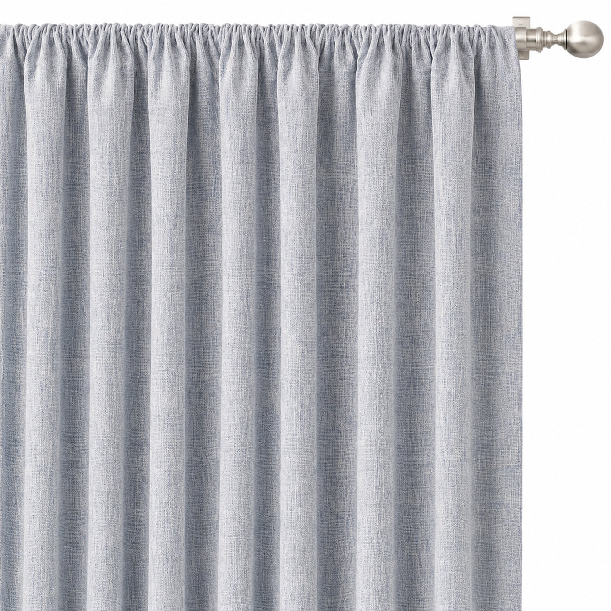 Champion Fabric | Solid Linen Look Sheer Fabric | Drapery & Curtain Fabric