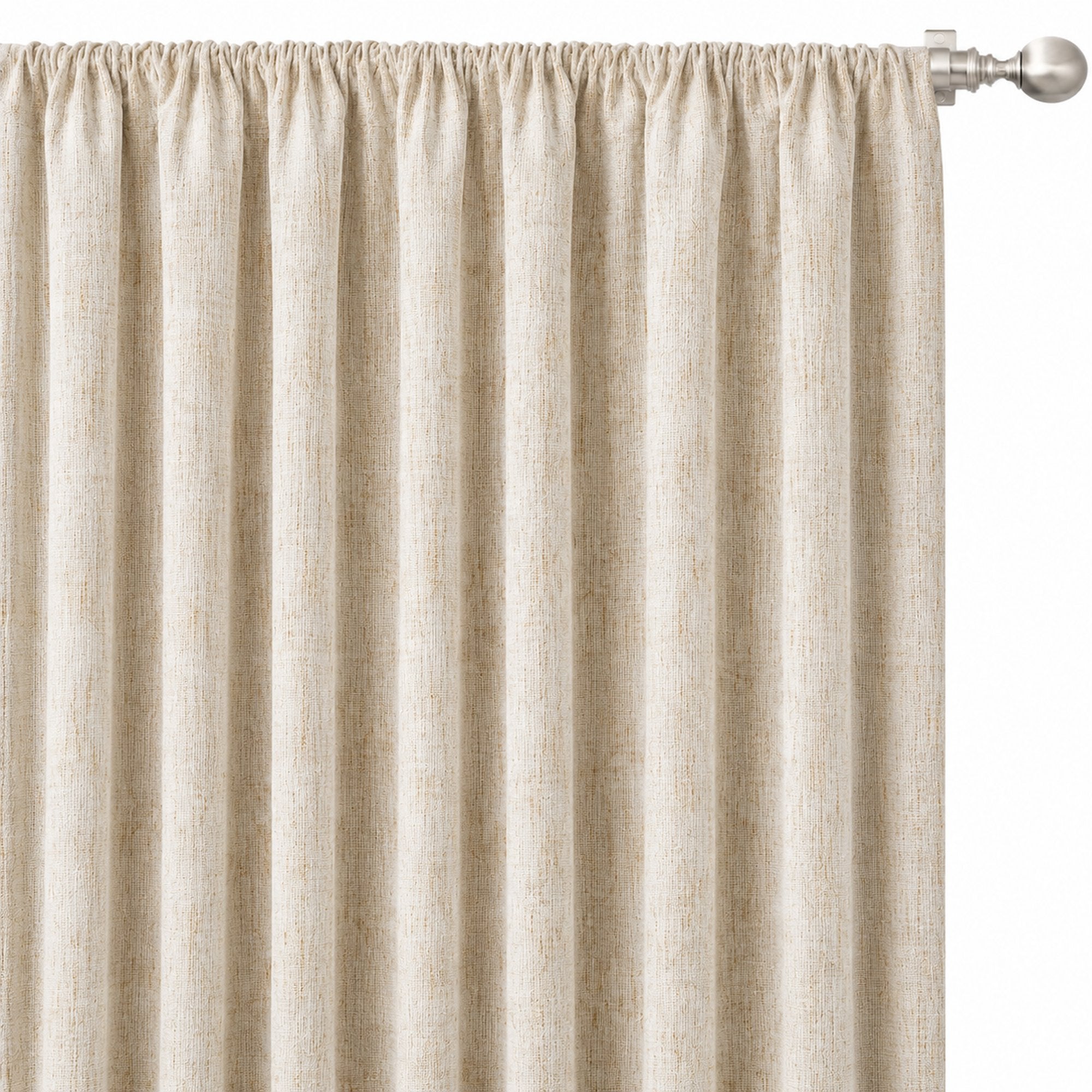 Champion Fabric | Solid Linen Look Sheer Fabric | Drapery & Curtain Fabric