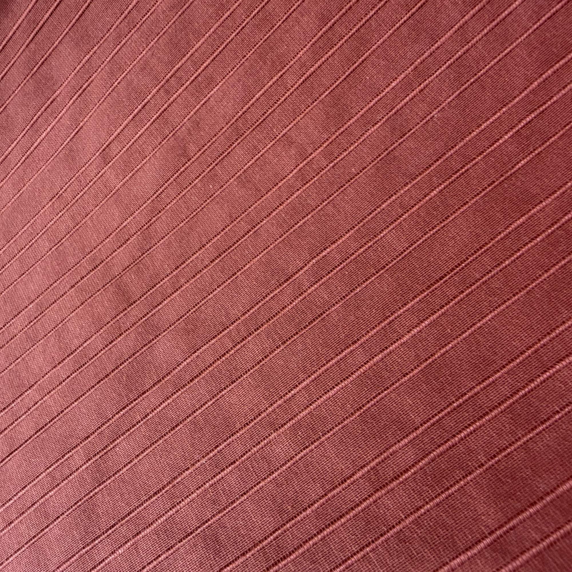 Charlotte Fabric in color Brick is a Thin Stripe Silk Fabric that is good for Drapery & Curtain Fabric