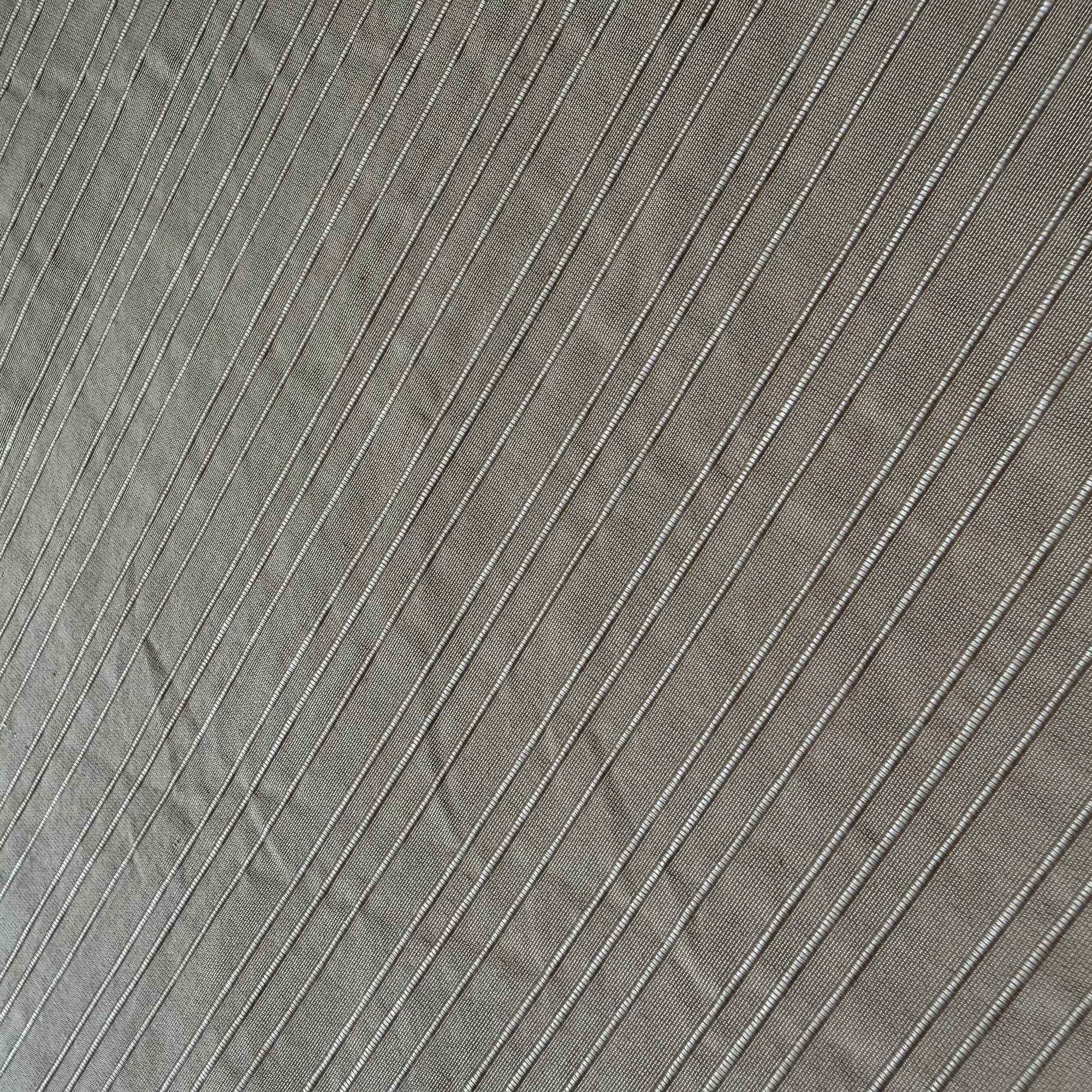 Charlotte Fabric in color Mocha is a Thin Stripe Silk Fabric that is good for Drapery & Curtain Fabric