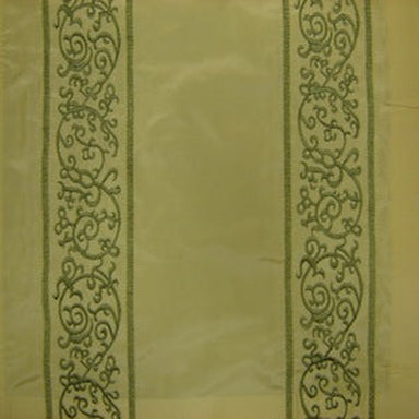 Claudette Fabric in color Ceylon is a Traditional Stripe Embroidery Silk Fabric pattern good for Drapery & Curtain Fabric