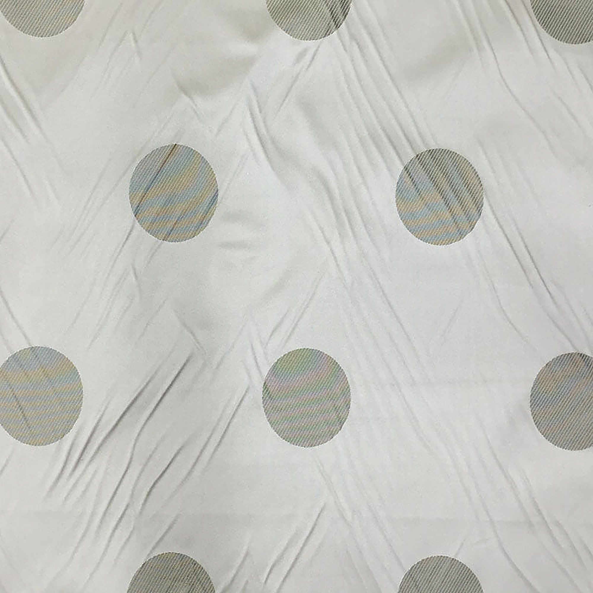 Contempo Fabric in color Basil is a Two-Toned Dotted Silk Fabric pattern good for Drapery & Curtain Fabric