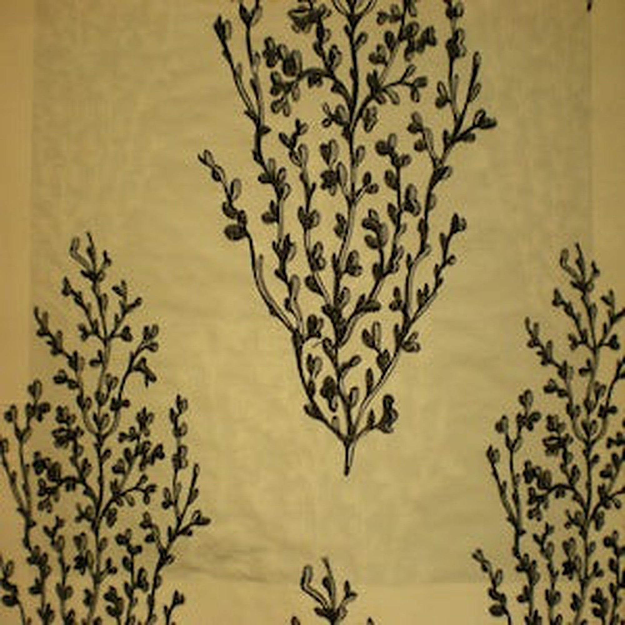 Cora Fabric in color Coral is a Floral Embroidered Silk Fabric pattern good for Drapery & Curtain Fabric