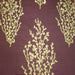 Cora Fabric in color Plum is a Floral Embroidered Silk Fabric pattern good for Drapery & Curtain Fabric