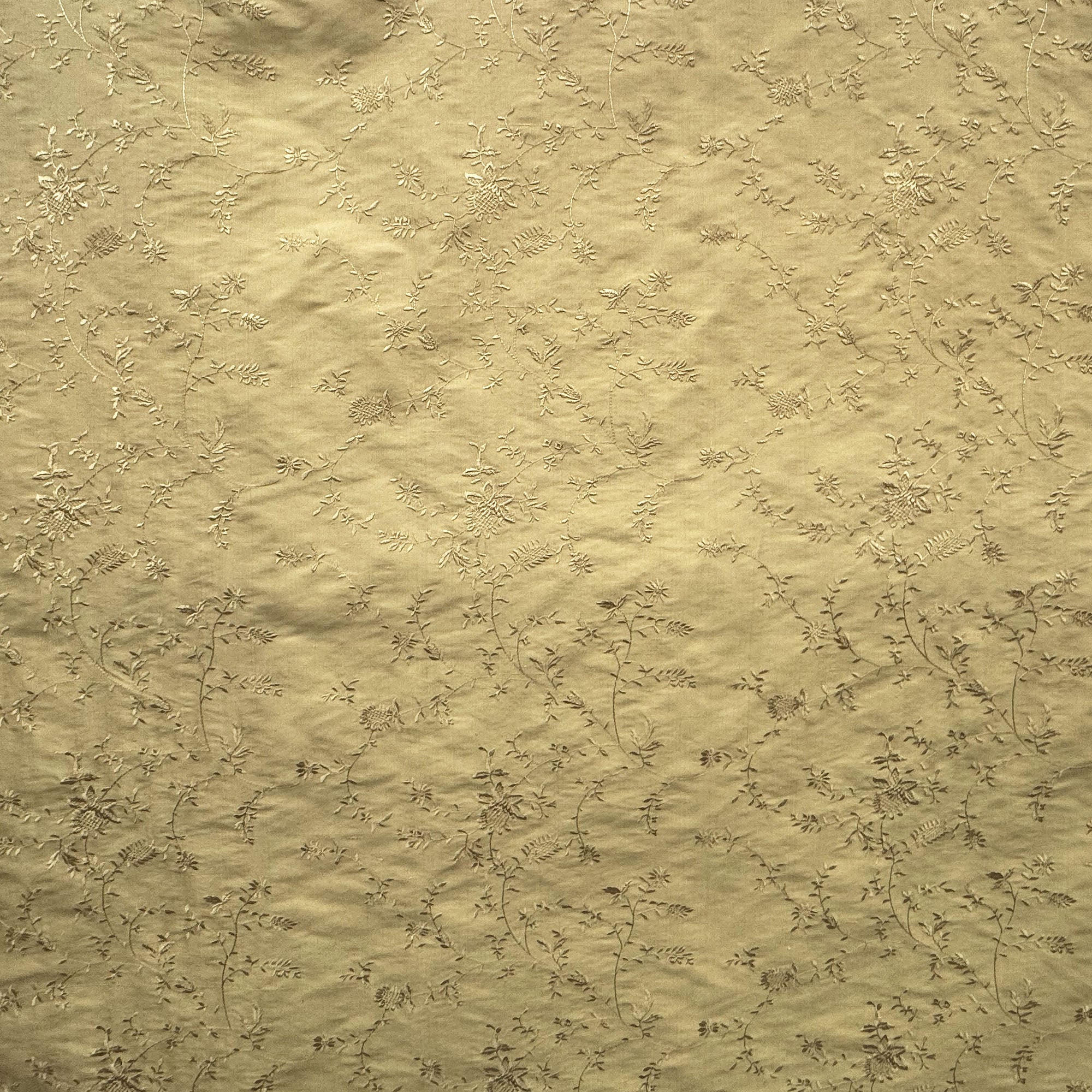 Cornelia Fabric | Floral Embroidered Silk Fabric | Drapery & Curtain Fabric