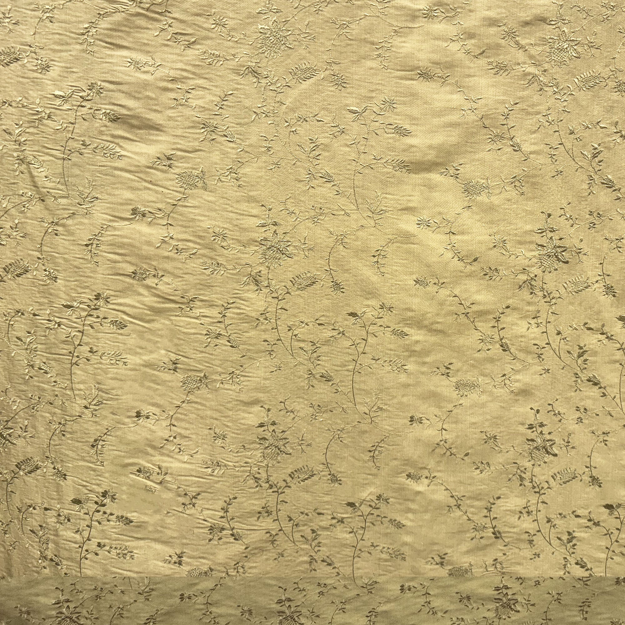 Cornelia Fabric | Floral Embroidered Silk Fabric | Drapery & Curtain Fabric