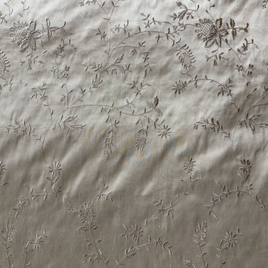 Cornelia Fabric | Floral Embroidered Silk Fabric | Drapery & Curtain Fabric