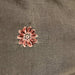 Dakota Fabric in color Truffle is a Floral Dotted Embroidered Silk Fabric that is good for Drapery & Curtain Fabric