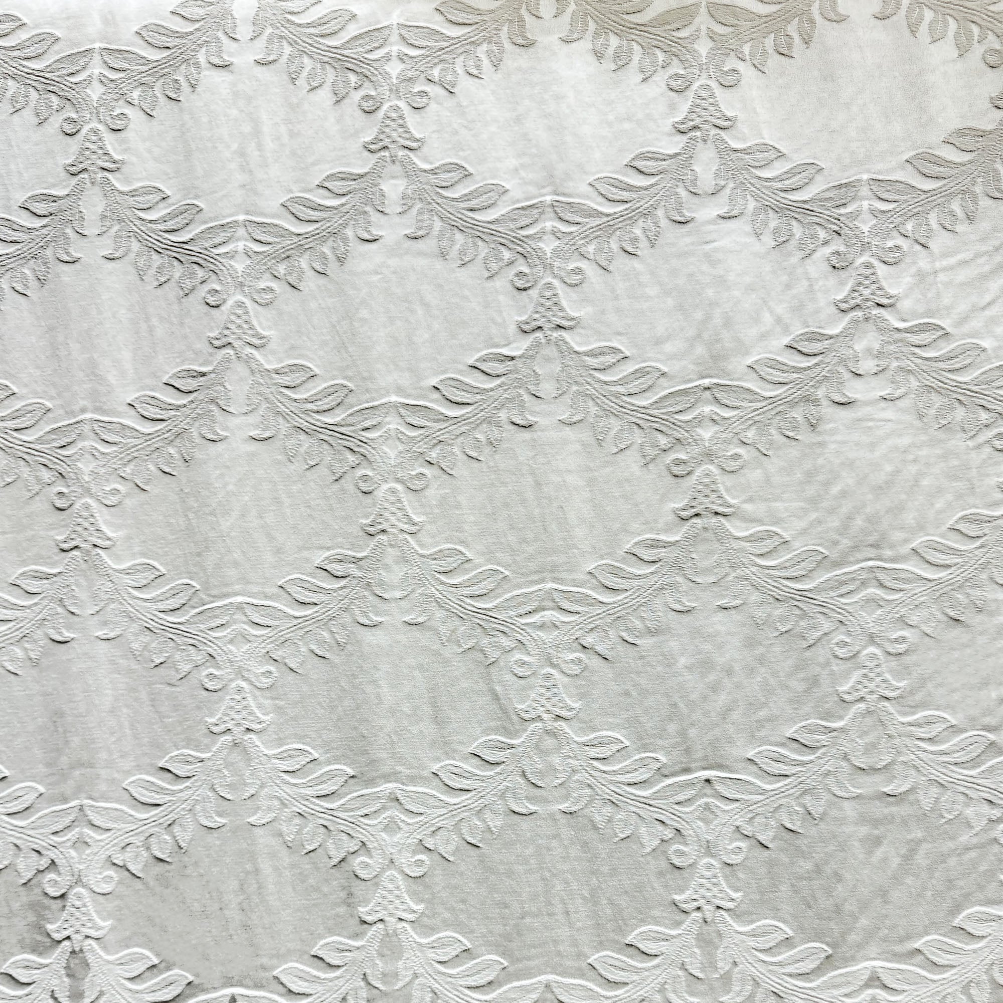 Diamond Fabric | Embossed Floral Diamond Shape