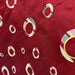 Disco Fabric in color Chili is a Multi-Colored Circle Silk Fabric that is good for Drapery & Curtain Fabric