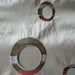 Disco Fabric in color Coral is a Multi-Colored Circle Silk Fabric that is good for Drapery & Curtain Fabric
