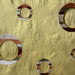 Disco Fabric in color Mango is a Multi-Colored Circle Silk Fabric that is good for Drapery & Curtain Fabric