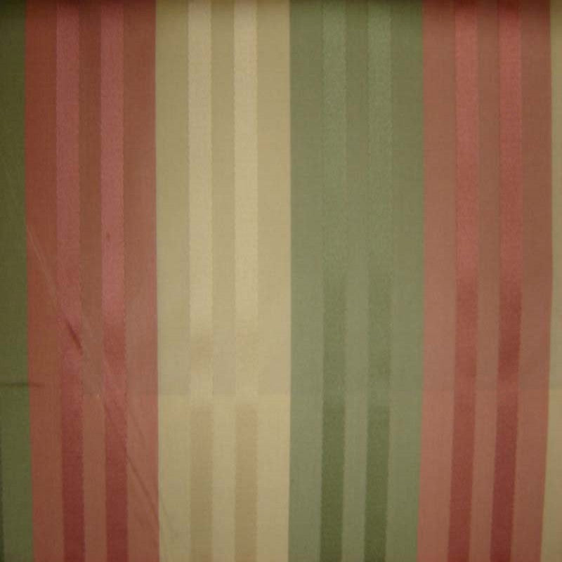Discreet Fabric | Multi-Colored Stripe Silk Fabric | Drapery & Curtain Fabric