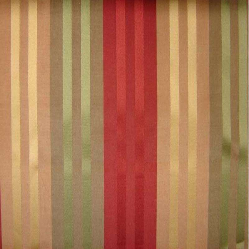 Discreet Fabric | Multi-Colored Stripe Silk Fabric | Drapery & Curtain Fabric