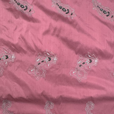 Eclipse Fabric | Velvet Paisley Silkl Fabric | Drapery & Curtain Fabric