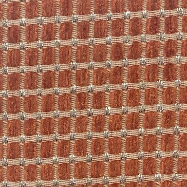 Elias Fabric in color Orange is a Small Square Metallic Fabric pattern good for Drapery & Curtain Fabric and Upholstery Fabric