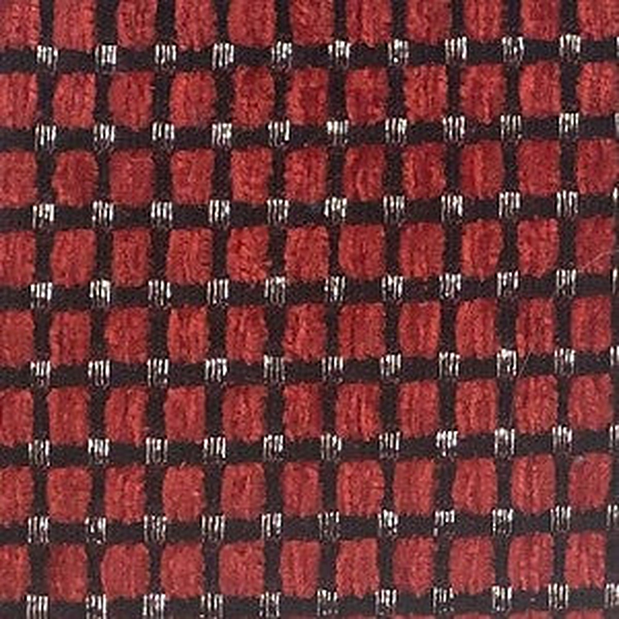 Elias Fabric in color Red is a Small Square Metallic Fabric pattern good for Drapery & Curtain Fabric and Upholstery Fabric