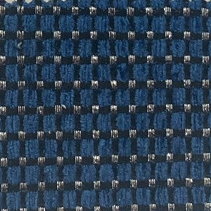 Elias Fabric in color Sapphire is a Small Square Metallic Fabric pattern good for Drapery & Curtain Fabric and Upholstery Fabric